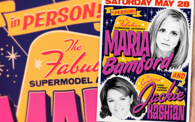 Maria Bamford / Jackie Kashian Stand-Up Comedy House Show – Graphic Design and Live Photos